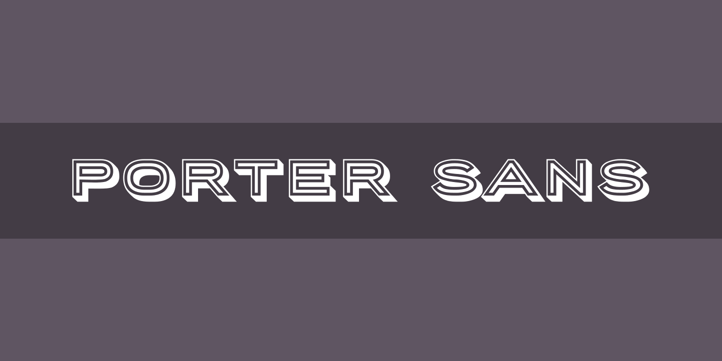 Fuente Porter Sans